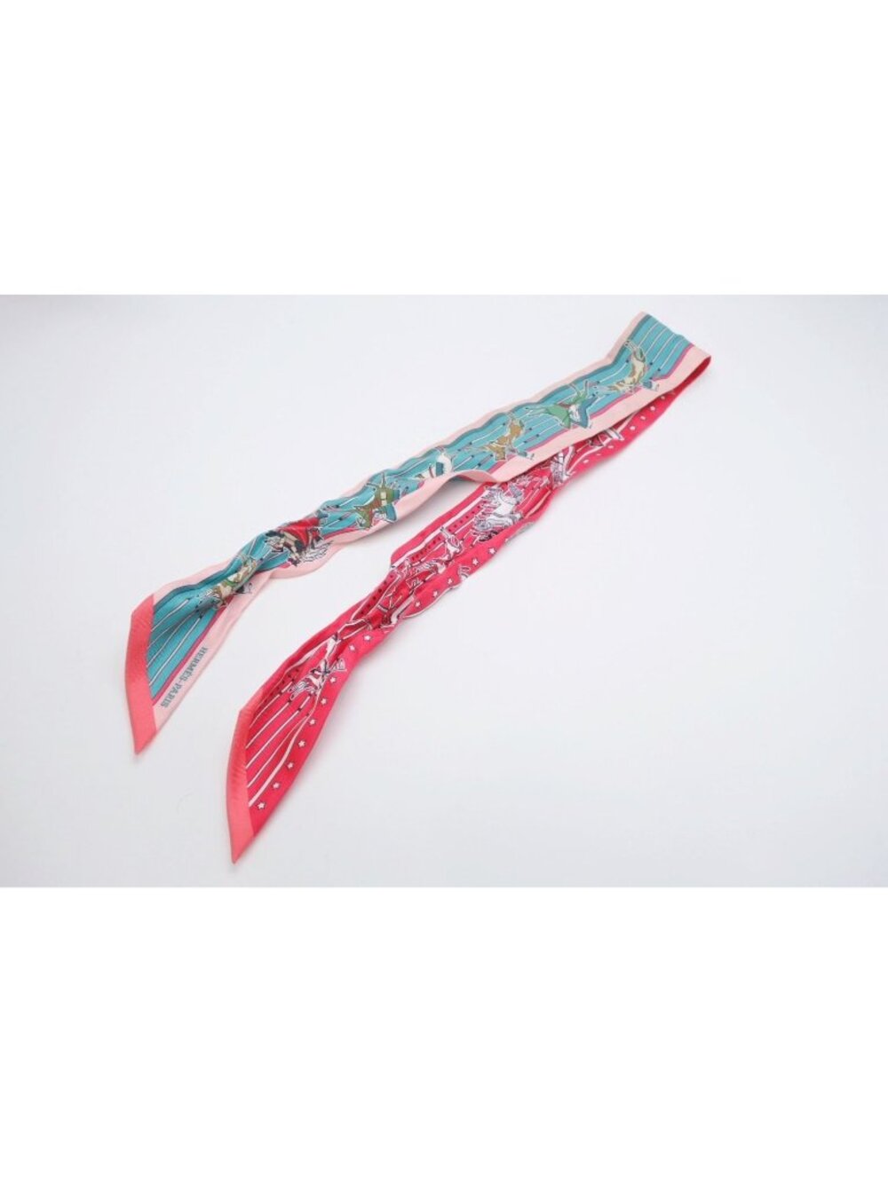 Hermes Twilly Horseback Equipment Multicolor Scarf